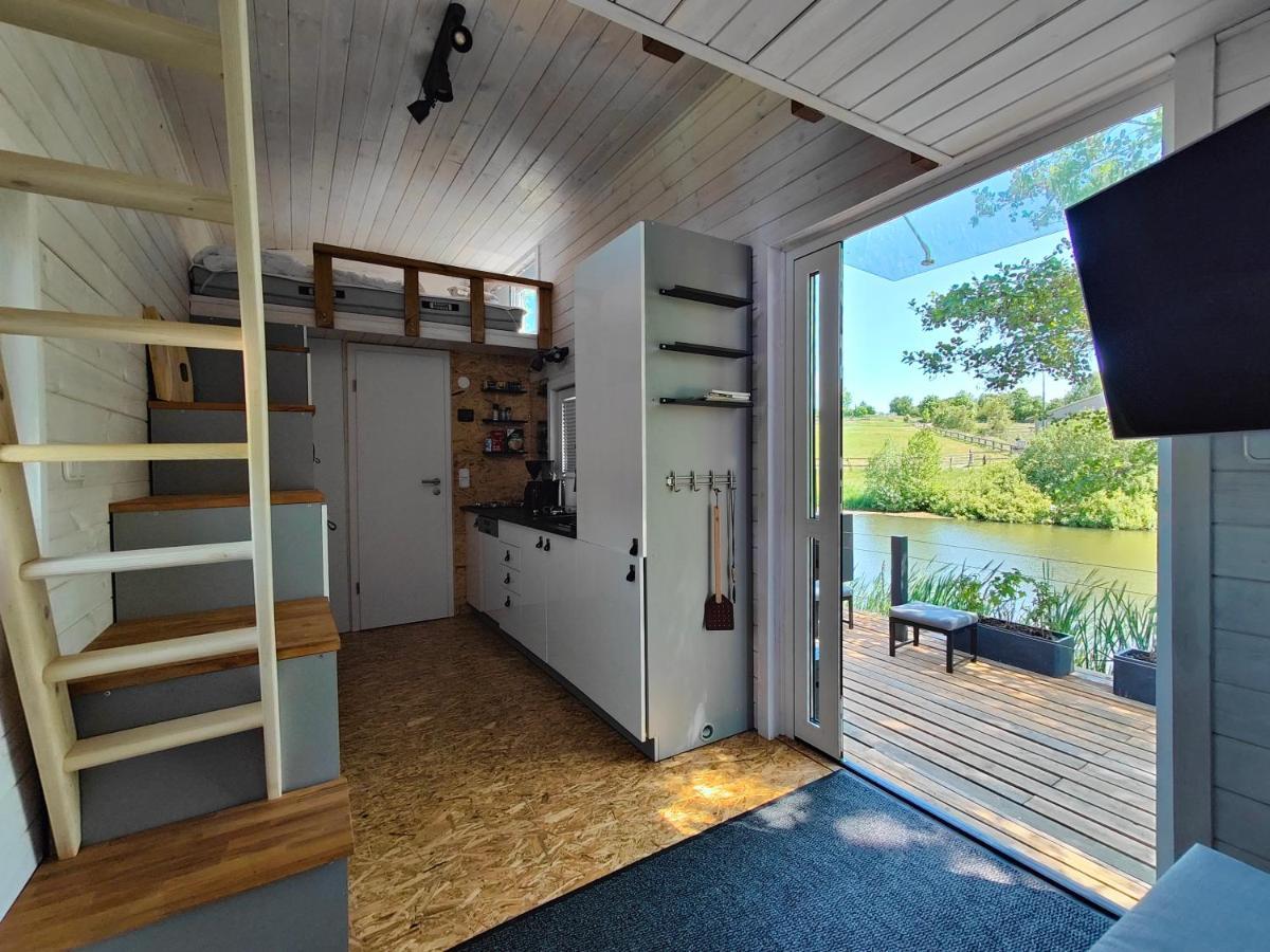 Tinyhousebeidresden 1 - Direkt Am Naturteich - Naehe Saechsische Schweiz, Dresden Großharthau Exteriör bild