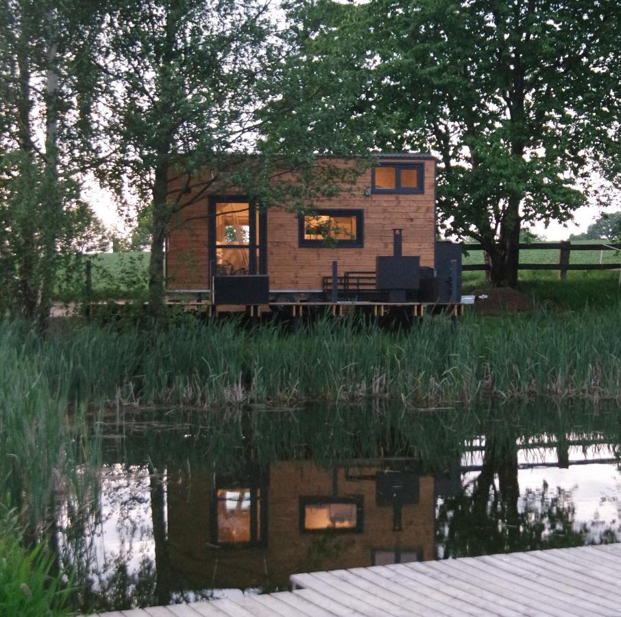 Tinyhousebeidresden 1 - Direkt Am Naturteich - Naehe Saechsische Schweiz, Dresden Großharthau Exteriör bild