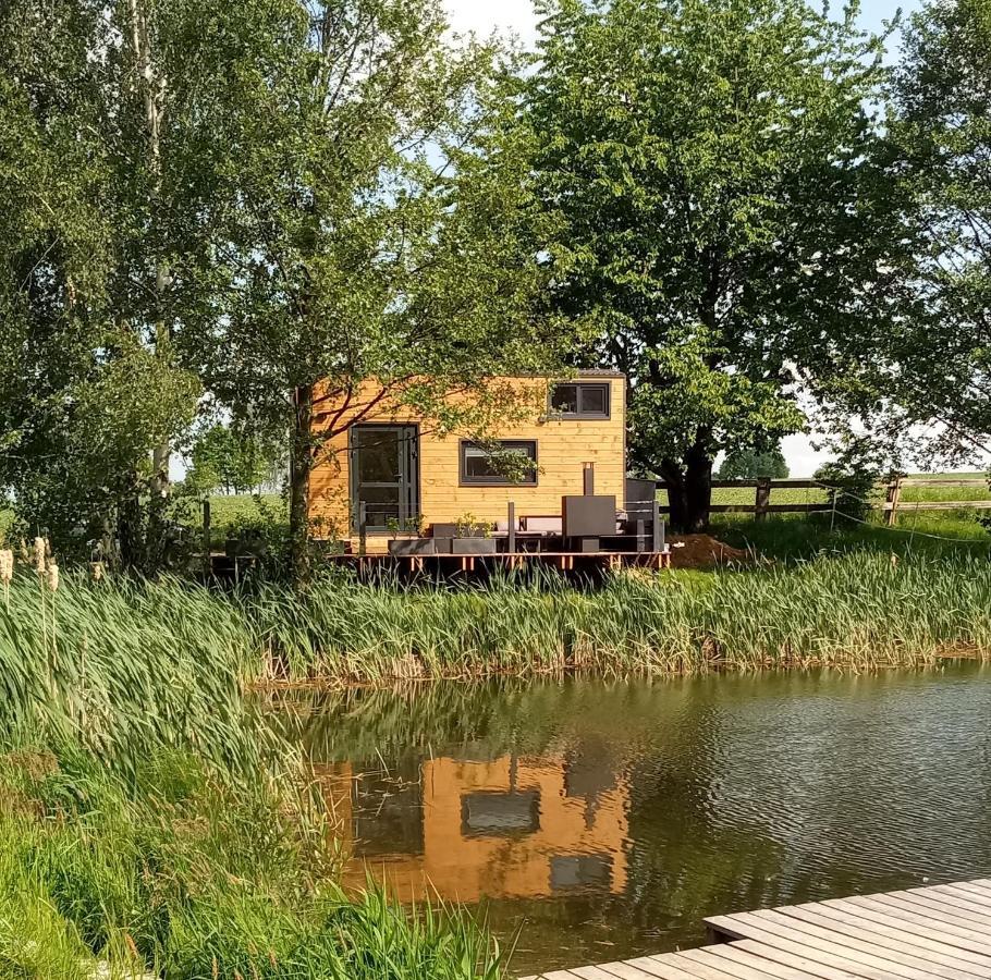Tinyhousebeidresden 1 - Direkt Am Naturteich - Naehe Saechsische Schweiz, Dresden Großharthau Exteriör bild